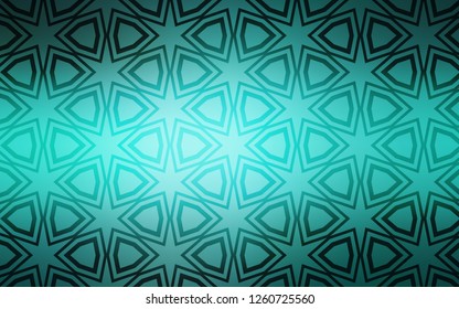 Light Green vector background with colored stars. Blurred decorative design in simple style with stars. Pattern for wrapping gifts.