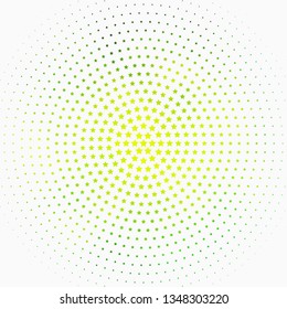 Light Green vector background with colorful stars. Shining colorful illustration with small and big stars. Theme for cell phones.