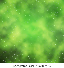 Light Green vector background with colorful stars. Colorful illustration with abstract gradient stars. Design for your business promotion.