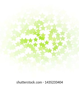 Light Green vector background with colorful stars. Colorful illustration with abstract gradient stars. Design for your business promotion.