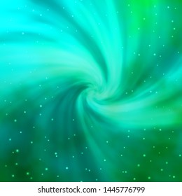 Light Green vector background with colorful stars. Decorative illustration with stars on abstract template. Design for your business promotion.