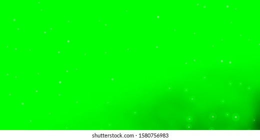 Light Green vector background with colorful stars. Blur decorative design in simple style with stars. Pattern for websites, landing pages.