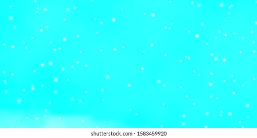Light Green vector background with colorful stars. Decorative illustration with stars on abstract template. Pattern for wrapping gifts.