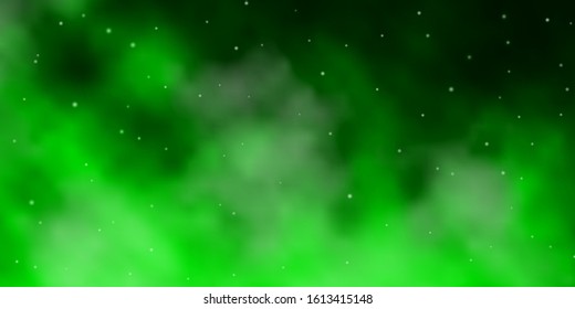 Light Green vector background with colorful stars. Colorful illustration in abstract style with gradient stars. Pattern for websites, landing pages.
