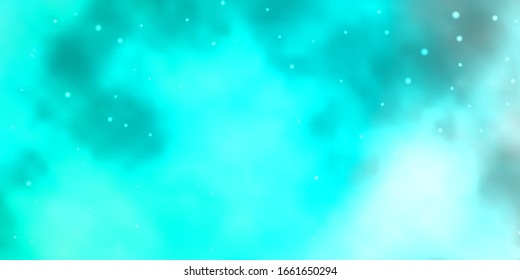 Light Green vector background with colorful stars. Modern geometric abstract illustration with stars. Pattern for wrapping gifts.