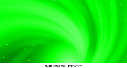 Fondo vectorial verde claro con estrellas coloridas. Ilustración decorativa con estrellas en plantilla abstracta. Tema para teléfonos celulares.