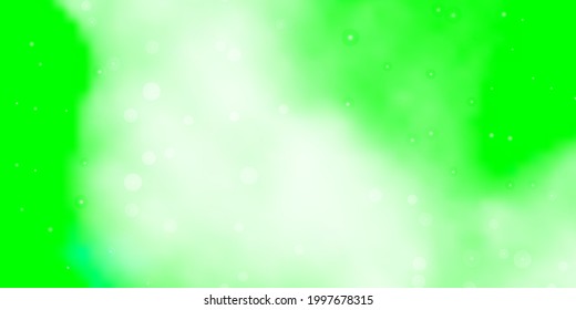 Light Green vector background with colorful stars. Decorative illustration with stars on abstract template. Theme for cell phones.