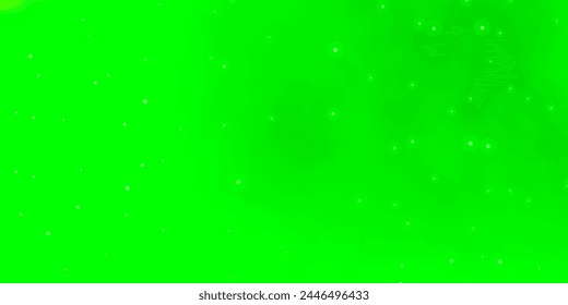 Light Green vector background with colorful stars. Blur decorative design in simple style with stars. Theme for cell phones.