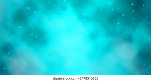Light Green vector background with colorful stars. Colorful illustration in abstract style with gradient stars. Best design for your ad, poster, banner.