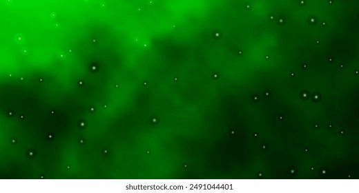 Light Green vector background with colorful stars. Colorful illustration with abstract gradient stars. Design for your business promotion.