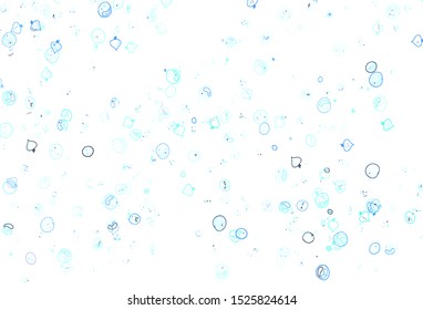 Light Green vector background with cuisine gourmet. Abstract background with colorful Fast Food illustrations. Pattern for ads of breakfast, lunch, dinner.