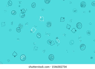 Light Green vector background with cuisine gourmet. Glitter abstract sketch with gourmet food. Pattern for ad, booklets, leaflets of restaurants.