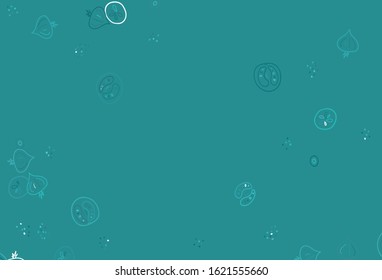 Light Green vector background with cuisine gourmet. Abstract background with colorful Fast Food illustrations. Pattern for ad, booklets, leaflets of restaurants.