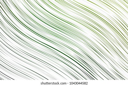 Light Green vector background with curved circles. Shining illustration, which consist of blurred lines, circles. Marble style for your business design.