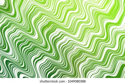 Light Green vector background with curved circles. Geometric illustration in marble style with gradient.  Pattern for your business design.