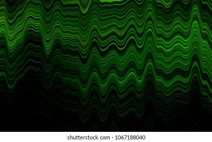 Light Green vector background with curved circles. Blurred geometric sample with gradient bubbles.  The elegant pattern for brand book.