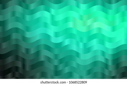 Light Green vector background with curved circles. A sample with blurred bubble shapes. A completely new marble design for your business.