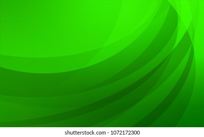 Light Green vector background with curved circles. A completely new color illustration in marble style. The best blurred design for your business.