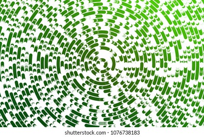 Light Green vector background with curved circles. An elegant bright illustration with gradient. Brand-new design for your ads, poster, banner.