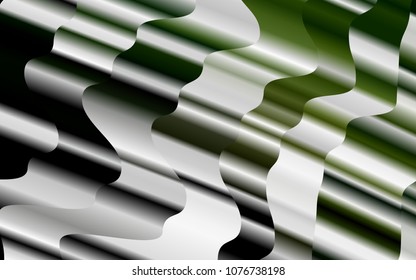 Light Green vector background with curved circles. Blurred geometric sample with gradient bubbles.  Brand-new design for your ads, poster, banner.