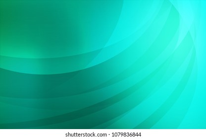 Light Green vector background with curved circles. Colorful illustration in abstract marble style with gradient. A completely new memphis design for your business.
