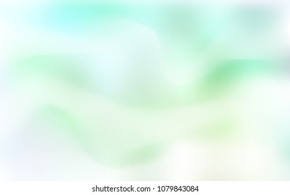 Light Green vector background with curved circles. A completely new color illustration in marble style. Textured wave pattern for backgrounds.