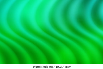 Light Green vector background with curved circles. An elegant bright illustration with gradient. The best blurred design for your business.