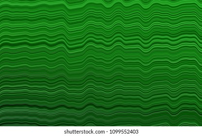 Light Green vector background with curved circles. Shining crooked illustration in marble style. The elegant pattern for brand book.