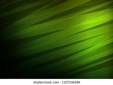 Light Green vector background with curved lines. Decorative shining illustration with lines on abstract template. The pattern can be used for websites.