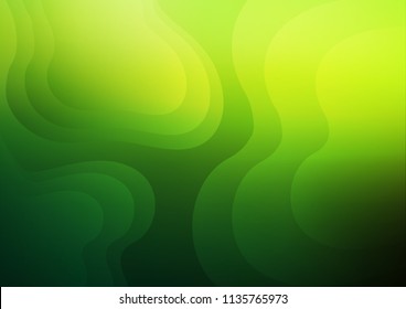 Light Green vector background with curved circles. A completely new color illustration in marble style. A completely new marble design for your business.