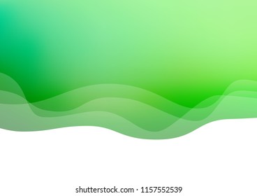 Light Green vector background with curved circles. Creative illustration in halftone marble style with gradient. The template for cell phone backgrounds.