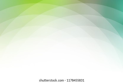 Light Green vector background with curved circles. A completely new color illustration in marble style. The elegant pattern for brand book.
