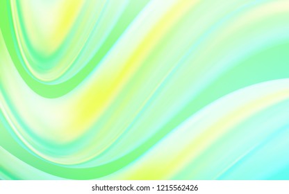 Light Green vector background with curved circles. Shining crooked illustration in marble style. A completely new template for your business design.