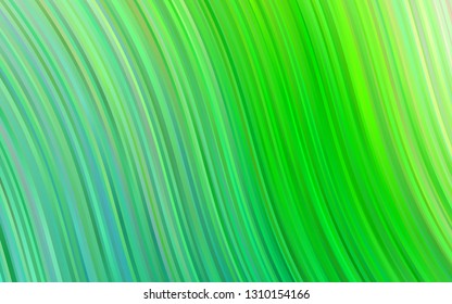 Light Green vector background with curved circles. Creative illustration in halftone marble style with gradient. Marble design for your web site.