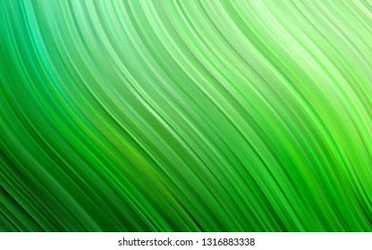 Light Green vector background with curved circles. Colorful illustration in abstract marble style with gradient. Marble design for your web site.