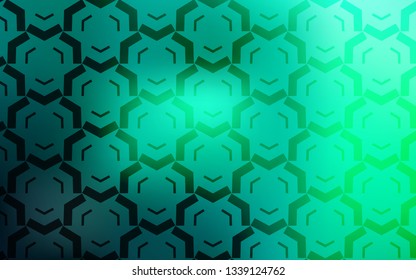 Light Green vector background with curved lines. Modern gradient abstract illustration with bandy lines. Elegant pattern for a brand book.