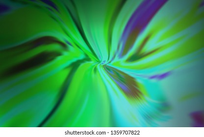 Light Green vector background with curved lines. Geometric illustration in abstract style with gradient.  Colorful wave pattern for your design.