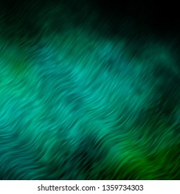 Light Green vector background with curved lines. Colorful illustration, which consists of curves. Template for your UI design.