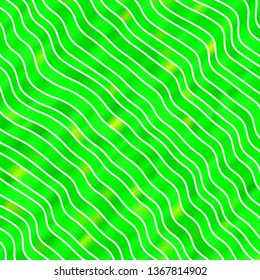 Light Green vector background with curved lines. Colorful illustration in circular style with lines. Pattern for commercials, ads.