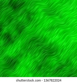 Light Green vector background with curved lines. Abstract illustration with bandy gradient lines. Pattern for ads, commercials.