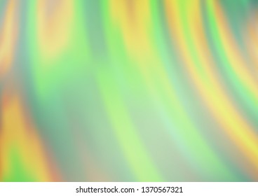 Light Green vector background with curved circles. Colorful abstract illustration with gradient lines. A completely new marble design for your business.
