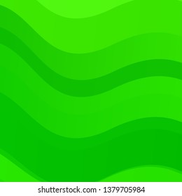 Light Green vector background with curved lines. Colorful illustration, which consists of curves. Best design for your posters, banners.