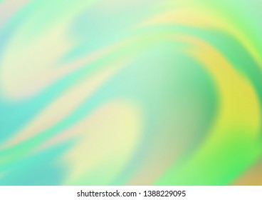 Light Green vector background with curved circles. Blurred geometric sample with gradient bubbles.  A completely new template for your business design.