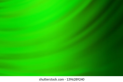 Light Green vector background with curved lines. Colorful illustration in simple style with gradient. A completely new design for your business.
