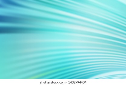 Light Green vector background with curved lines. A shining illustration, which consists of curved lines. Abstract style for your business design.