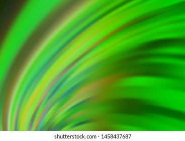 Light Green vector background with curved circles. Creative illustration in halftone marble style with gradient. Marble style for your business design.