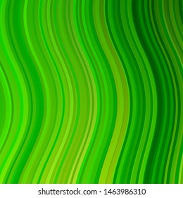 Light Green vector background with curved lines. Bright illustration with gradient circular arcs. Pattern for busines booklets, leaflets