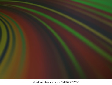 Light Green vector background with curved circles. Shining illustration, which consist of blurred lines, circles. The best blurred design for your business.