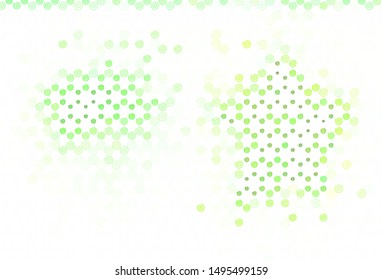 Light Green vector background with curved lines. Colorful illustration in abstract style with gradient. The best colorful design for your business.