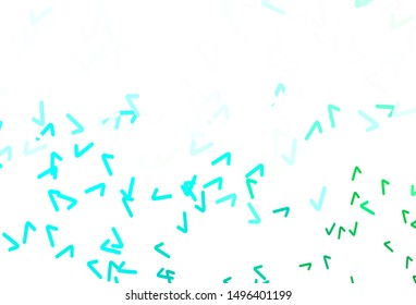 Light Green vector background with curved lines. A circumflex abstract illustration with gradient. Brand new design for your ads, poster, banner.